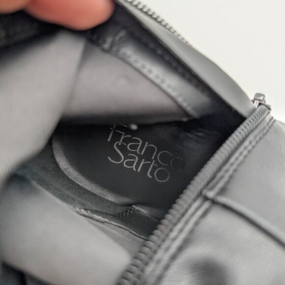 Franco Sarto Kelly Over-The-Knee Boots Round Toe Women's Black Size US9.5 EU40.5 - Picture 13 of 15